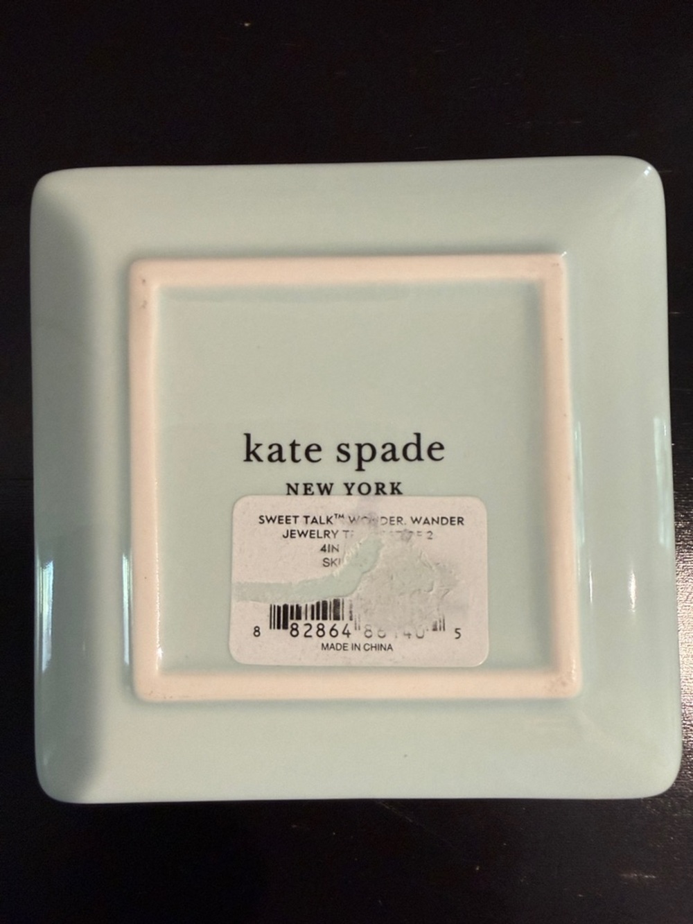 kate spade pink navy and white ceramic trinket dishes - Picture 3 of 5